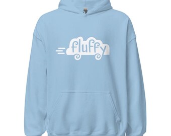FLUFFY unisex hoodie: light blue