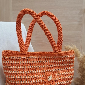 Orange Handmade Bag