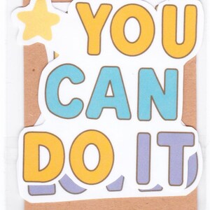 Inspirational Sticker Set: You Can Do It & You Are Loved - Waterproof Vinyl Decals