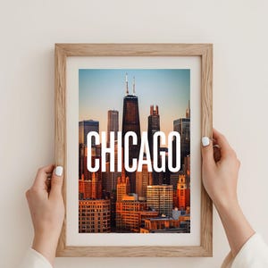Contemporary Chicago Wall Art - Stylish Cityscape for Modern Homes