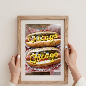 Chicago Hot Dog Vertical Poster