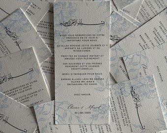 Cartes de Remerciement Mariage Personnalisées avec Photos - Impression Premium - Lot 10 à 100 - Cadeau Invités Élégant