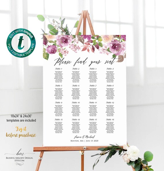 Create Your Own Seating Chart Wedding