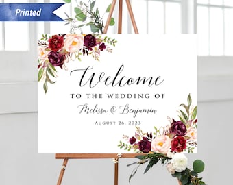 Floral Wedding A4 signs 