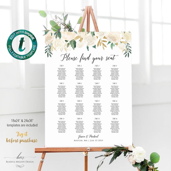 Melody Tent Seating Chart