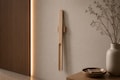 Long Handle Wooden Shoe Horn with Magnetic Wall Mount, Solid Beech Wood Shoe Horn, No Bend Shoe Helper, Entryway Organizer product logo