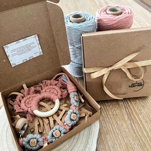 Birth gift pacifier chain and rattle