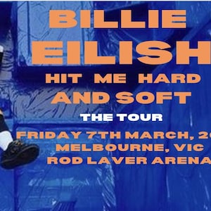 Billie Eilish HMHAS Konzertkarte