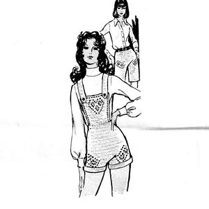 Vintage Thread Crochet Pattern PDF Instant Download for Shortalls Shorts Bib Shorts Instant Download