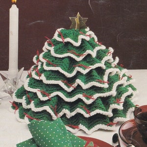 Vintage Crochet Pattern For Crocheted Christmas Tree Pattern  PDF Instant Download