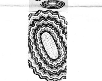 Vintage Häkelanleitung PDF für Häkelteppich SOFORT DOWNLOAD PDF