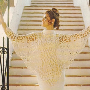 Vintage 70's PDF Crochet Pattern for Poncho and Bedspread INSTANT DOWNLOAD