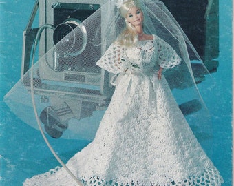 Vintage PDF Häkelanleitung für Barbie Brautkleid für 11 1/2 Zoll Puppe Instant Download