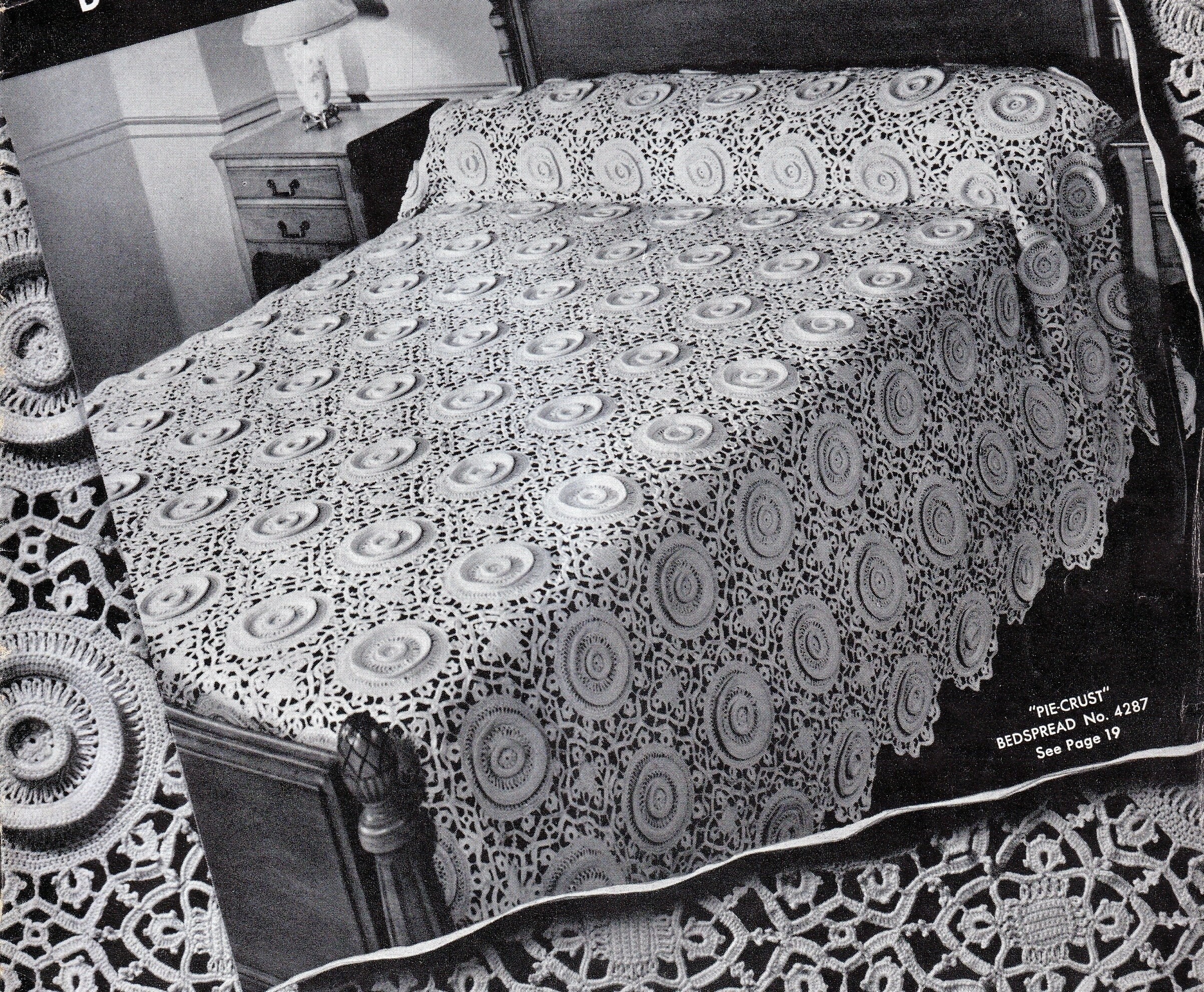 Vintage Crochet Pattern for Pie-Crust Motifs to make
