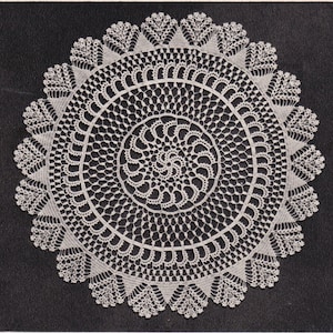 Vintage Crochet PDF Pattern For 27 Inch Monkey Lace Doily Centerpiece INSTANT DOWNLOAD