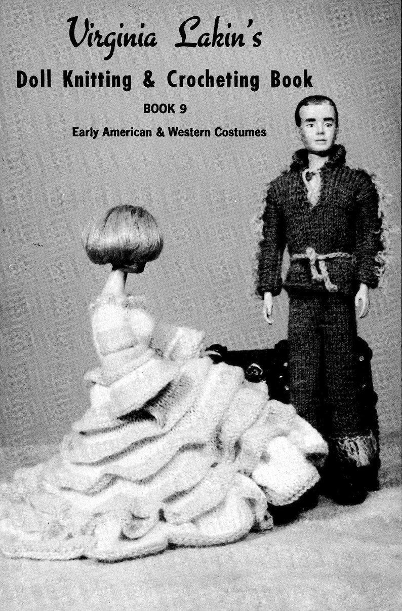 Vintage Knit and Crochet Pattern Book for Barbie Doll Clothes Etsy