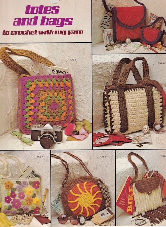pdf 2 vintage 70s crochet bag patterns