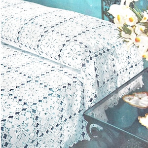 vintage Crochet Pattern for New Orleans Bedpread Motifs Instant Download PDF