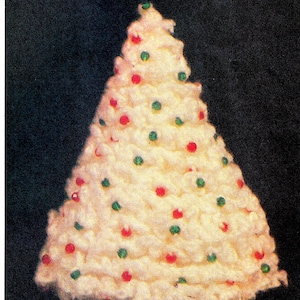 Vintage Crochet Pattern for Beaded Christmas Tree INSTANT DOWNLOAD PDF