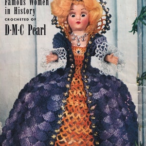 Vintage Häkelanleitungen Sofort Download Komplettes Buch für Berühmte Puppenkleider PDF Sofort Download
