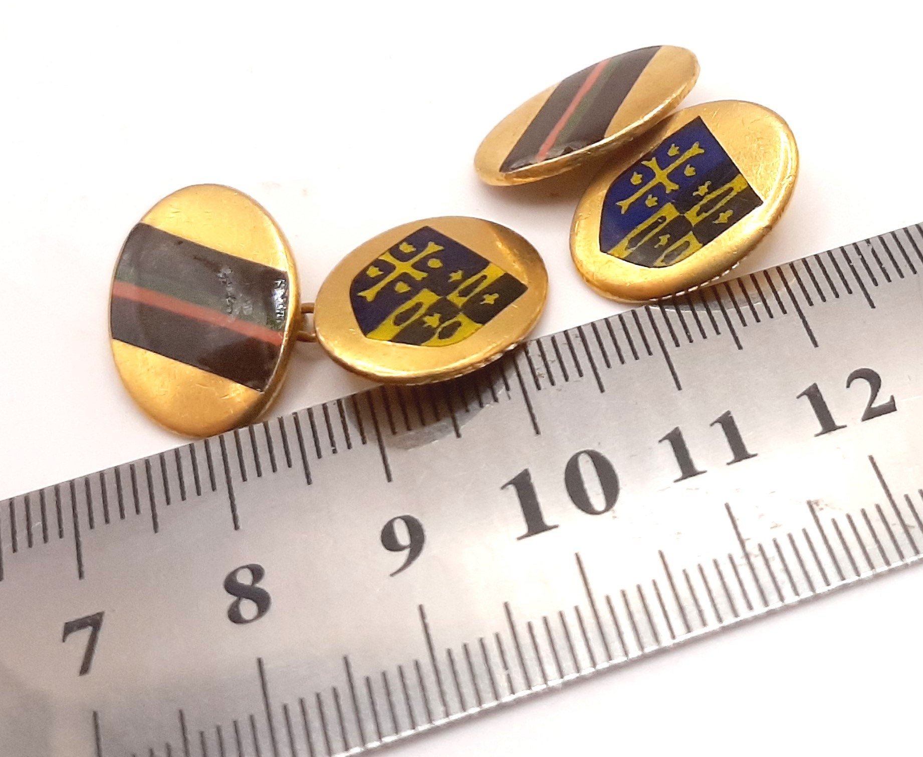 Boutons De Manchette Cuivre étoile Style WW2 Britannique - Neuf Avec Coffret