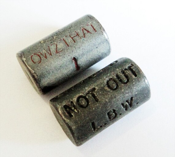 Vintage Owzthat Cricket Game Dice Etsy