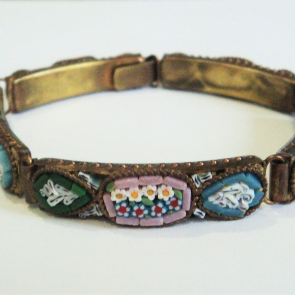 Vintage Micro Mosaic Bracelet... Italian