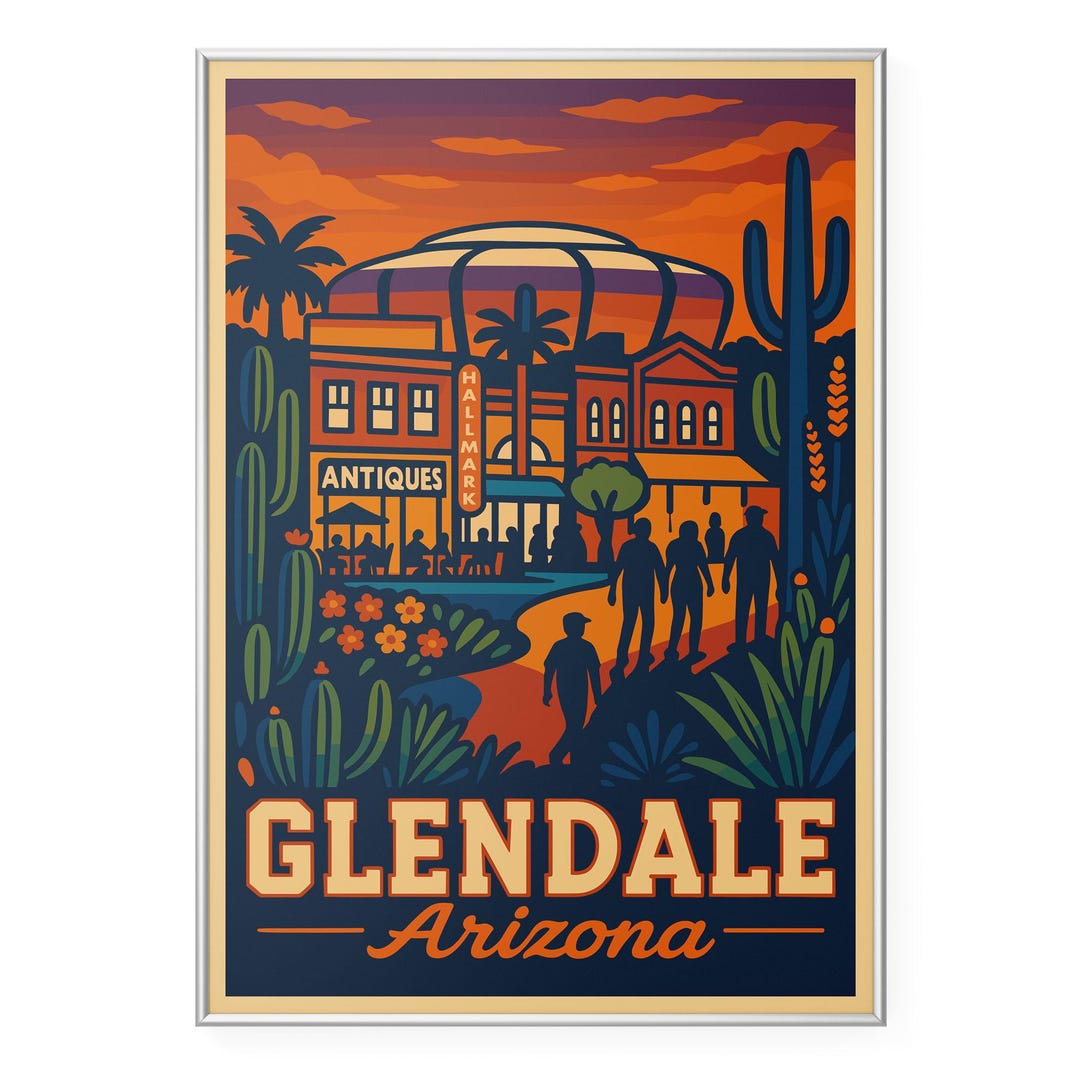 Arizona アリゾナ州サボテン アンティーク絵画油彩アメリカインテリアナバホ il_1080xN.7109533335_7kxf.jpg