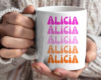 Personalized Name Mug, Unique Gift, Coffee Mug, Ceramic Mug, Perfect Gift, Coffee Cup, Office Gift