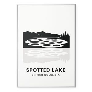 Spotted Lake British Columbia Photo Print, Unique Canadian Landscape Poster Print, Minimalist  Wall Art | Modern | Office | Home Decor