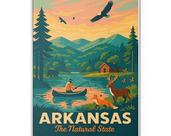 Arkansas Photo Print, Arkansas Nature Poster Print, The Natural State Wall Art | Vintage | Office | Home Decor