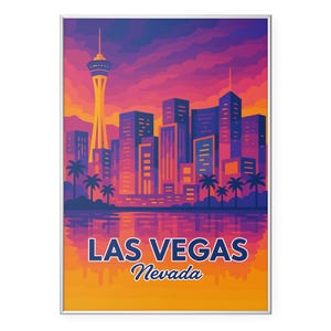 Las Vegas Nevada Photo Print, Stratosphere Tower Poster Print, Nevada Wall Art | Modern | Office | Home Decor