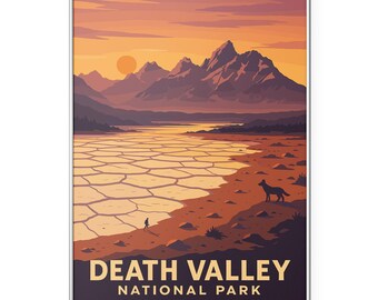 Death Valley National Park Photo Print, California Desert Poster Print, Sunset Landscape Wall Art | Modern | Office | Home Decor