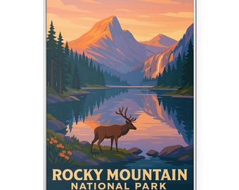 Rocky Mountain National Park Photo Print, Hiking & Nature Poster Print, Colorado Wall Art | Modern | Office | Home Decor