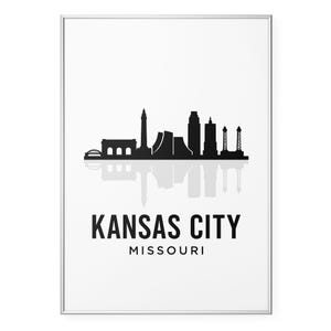 Kansas City Skyline Photo Print, Missouri Landmarks & Silhouette Poster Print, Kansas City Missouri Wall Art | Modern | Office | Home Decor