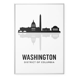 Washington DC Skyline Photo Print, Capitol Building Poster Print, Minimalist Wall Art | Modern | Office | Home Decor