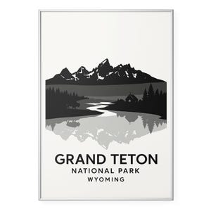 Grand Teton National Park, Wyoming Mountain Photo Print,  Poster Print, Nature Gift Wall Art | Modern | Office | Home Decor