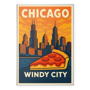 Chicago Photo Print, Chicago Skyline Poster Print, Chicago, IL Wall Art | Modern | Office | Home Decor