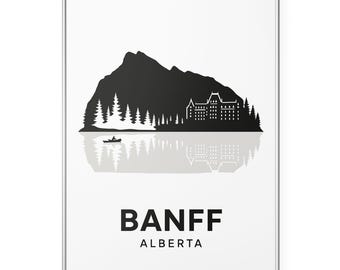 Banff National Park Photo Print, Canadian Rockies Poster Print, Banff Springs Wall Art | Modern | Office | Home Decor