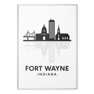 Fort Wayne Indiana Skyline Photo Print, Cityscape Poster Print, Travel Gift Wall Art | Modern | Office | Home Decor