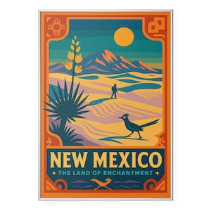 New Mexico Photo Print, Land of Enchantment Poster Print, New Mexico Desert Wall Art | Modern | Office | Home Decor