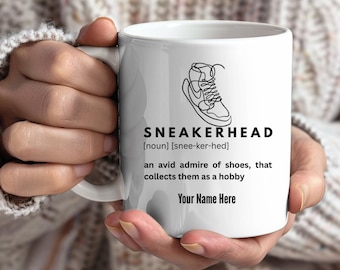 Custom Sneakerhead Mug, Unique Gift, Coffee Mug, Ceramic Mug, Perfect Gift, Coffee Cup, Customizable Sneaker Gift