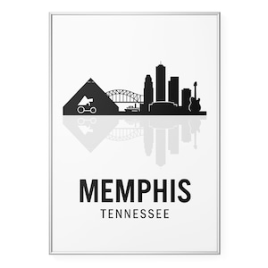 Memphis Tennessee Skyline Photo Print, Minimalist City Poster Print, Skyline Wall Art | Modern | Office | Home Decor