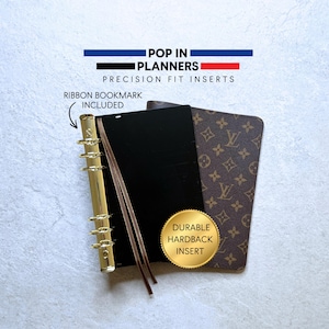A5 Acrylic Ring Binder Insert for LV Desk Agenda Louis Vuitton - Adapter Converter 30mm Pop In Planners
