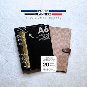 A6 Personal Coach Ring Binder Insert Acrylic Notebook Converter | Pop In Planners