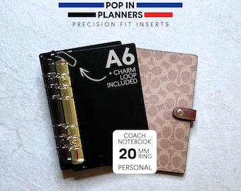 A6 Personal Coach Ring Binder Insert Acrylic Notebook Converter | Pop In Planners