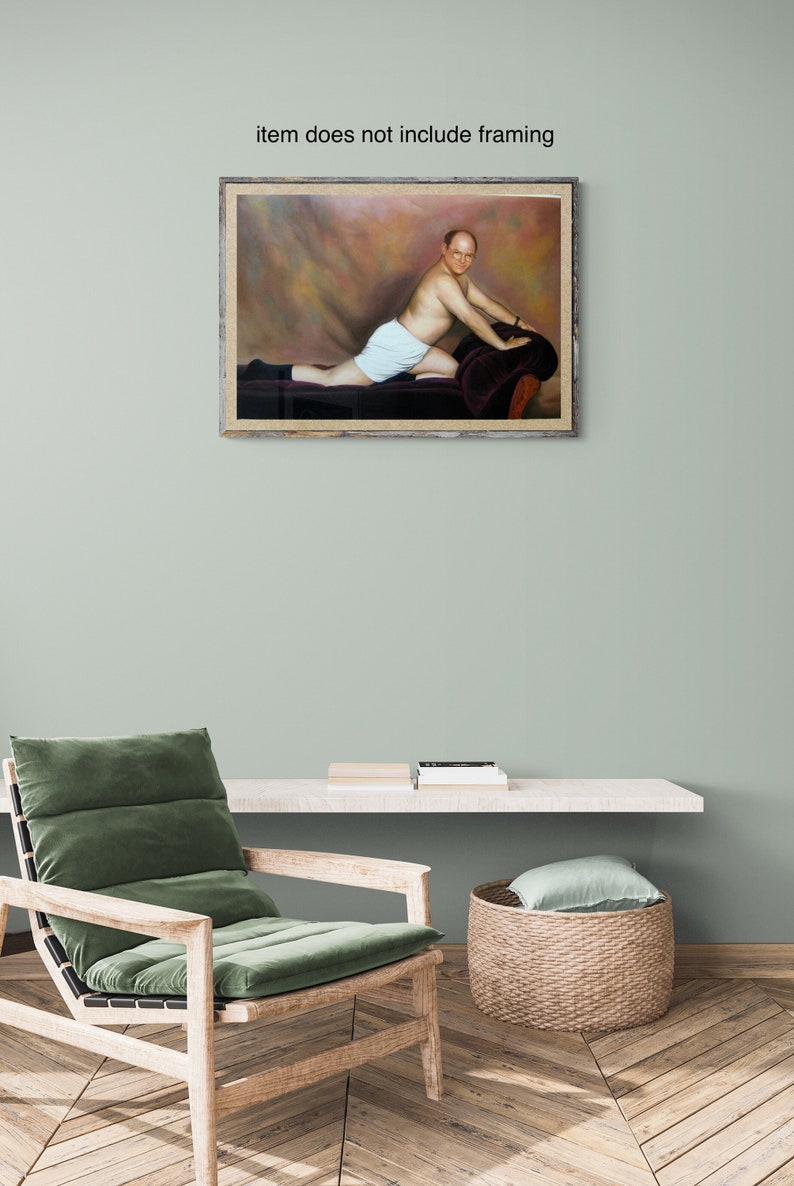 Seinfeld George Costanza Timeless Art of Seduction hand painting on canvas, 24x36, 100% money-back guarantee image 4