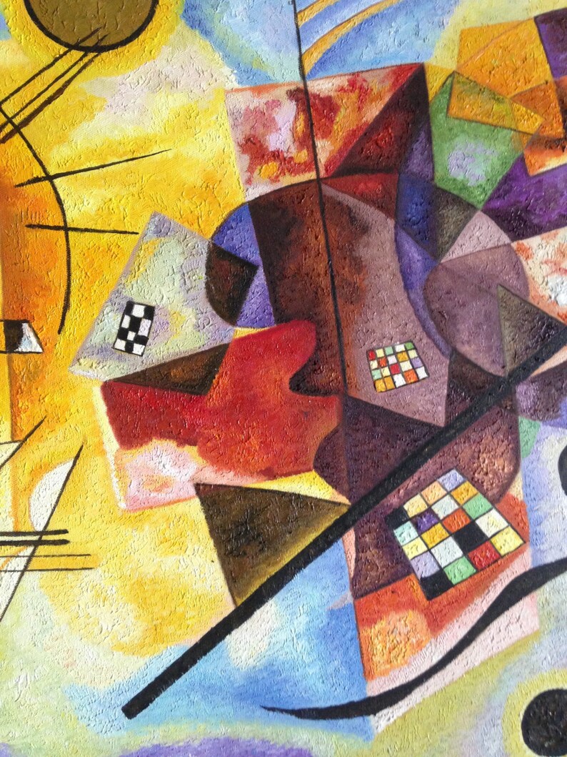 Yellow Red Blue by Kandinsky Reproduction Oil Painting on Etsy