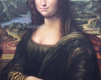 Mona Lisa reproduction oil painting on canvas, made to order, 100% money back guarantee