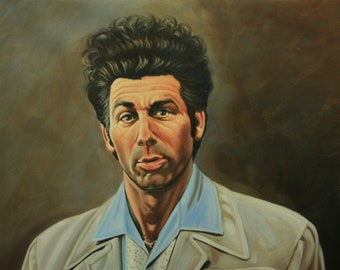 Seinfeld Cosmo Kramer reproduction painting, 24x36". 100% money back guarantee